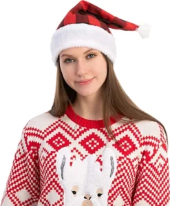 6pcs Plaid Christmas Hats 12 6pcs Plaid Christmas Hats -Christmas Favors Shop Plaid Christmas Hats 6 Pack 6 result