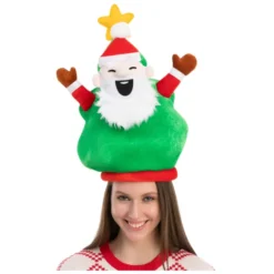 Plush Christmas Santa Tree Hat -Christmas Favors Shop Plush Christmas Santa Tree Hat 2 result scaled 600x600 1