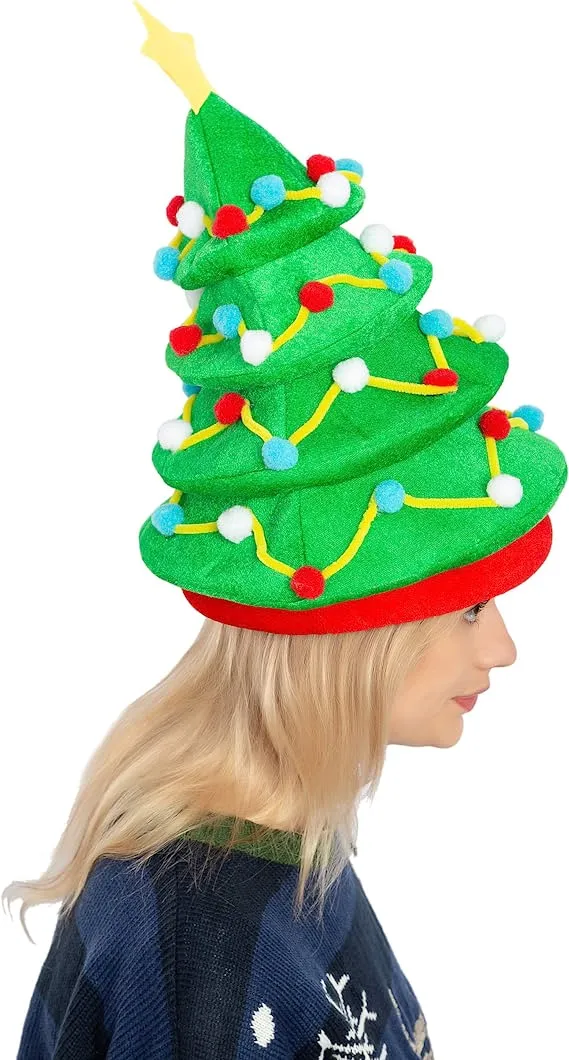 Plush Christmas Tree Hat 6 Plush Christmas Tree Hat - Image 4