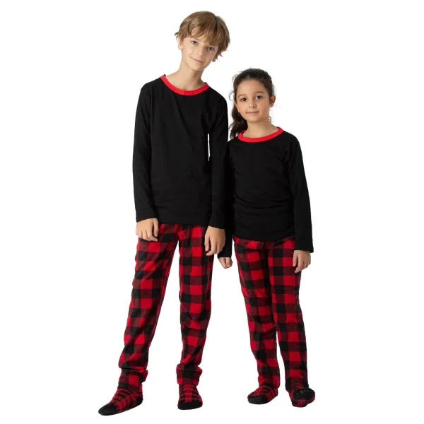 Matching Family Christmas Pajamas Red Plaid Set 7 Matching Family Christmas Pajamas Red Plaid Set - Image 5