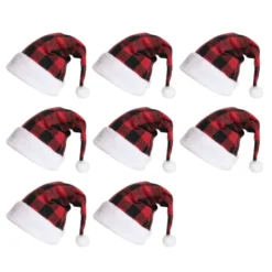Plaid Christmas Hat