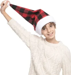 Plaid Christmas Hat -Christmas Favors Shop Red Christmas Plaid Hat 8 Pack 5 result