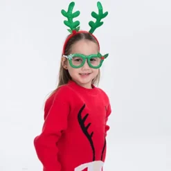 6pcs Christmas Headband Reindeer W/ Fancy Classes -Christmas Favors Shop Reindeer Headbands 6 Pcs with Glass Frames 6 Pcs 12 Pcs 5 result