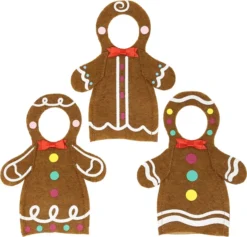 3pcs Christmas Gingerbread Santa Couture Set -Christmas Favors Shop Santa Couture Gingerbread Set for Elf Doll 3 Pack JOYIN 3 result 2 600x575 1