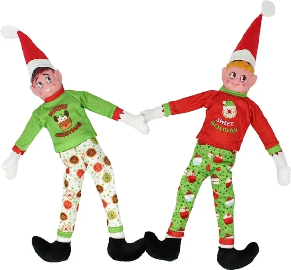 2pcs Christmas Ugly Sweater For Elf Doll 7 2pcs Christmas Ugly Sweater For Elf Doll - Image 5