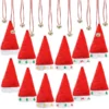 12pcs Christmas Premium Santa Hat With Necklace 2 12pcs Christmas Premium Santa Hat With Necklace -Christmas Favors Shop Santa Hats With Jingle Bell Necklaces 1 result 600x600 1