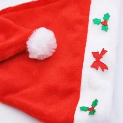 12pcs Christmas Premium Santa Hat With Necklace -Christmas Favors Shop Santa Hats With Jingle Bell Necklaces 3 result