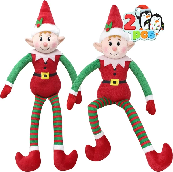 Christmas Santa Little Helpers Stuffed Elf Doll 4 Christmas Santa Little Helpers Stuffed Elf Doll - Image 2