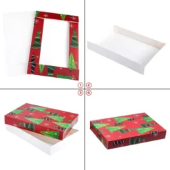 12pcs Christmas Shirt Boxes With Lid -Christmas Favors Shop Shirt Wrap Boxes with Lid and Base 12 Pcs 5 result 600x600 1