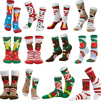12pairs Christmas Warm Soft Cotton Socks 3 12pairs Christmas Warm Soft Cotton Socks