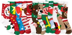12pairs Christmas Warm Soft Cotton Socks 10 12pairs Christmas Warm Soft Cotton Socks -Christmas Favors Shop Soft Cotton Christmas Socks Set 12 Pack 3 result