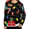 Womens Light Up String Lights Ugly Christmas Sweater 2 Womens Light Up String Lights Ugly Christmas Sweater -Christmas Favors Shop String Lights Ugly Sweater with Light Bulbs for Women 1 result 600x649 1