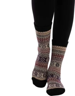 6pcs Womens Christmas Wool Winter Socks 11 6pcs Womens Christmas Wool Winter Socks -Christmas Favors Shop Vintage Winter Cozy Crew Socks 6 Piece 4 result