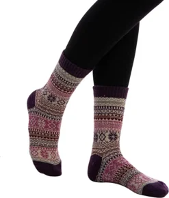 6pcs Womens Christmas Wool Winter Socks 12 6pcs Womens Christmas Wool Winter Socks -Christmas Favors Shop Vintage Winter Cozy Crew Socks 6 Piece 5 result