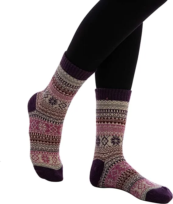 6pcs Womens Christmas Wool Winter Socks 7 6pcs Womens Christmas Wool Winter Socks - Image 5