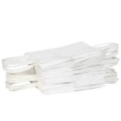 90pcs Christmas White Paper Bags With Handles -Christmas Favors Shop White Kraft Paper Gift Bags Bulk with Handles 3 result 600x600 1