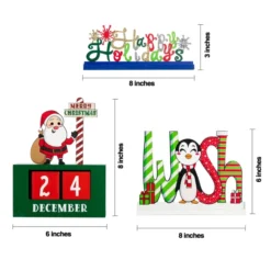 6pcs Christmas Wooden Tabletop Centerpiece Signs -Christmas Favors Shop Wooden Christmas Tabletop Centerpiece Decor 6 result 600x600 1